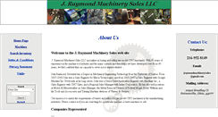 Desktop Screenshot of jraymondmachinerysales.com